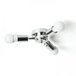 POSTE ceiling base  chrome 230V LED E27 3x15W - Image 3