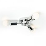 POSTE ceiling base  chrome 230V LED E27 3x15W - Image 2