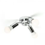 POSTE ceiling base  chrome 230V LED E27 3x15W - Image 4