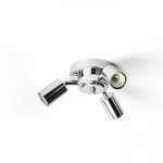 POSTE ceiling base  chrome 230V LED E27 3x15W