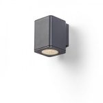 MIZZI SQ I wall anthracite grey  230V LED 12W 44° IP54  3000K - Image 2
