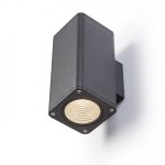 MIZZI SQ II wall anthracite grey  230V LED 2x12W 46° IP54  3000K