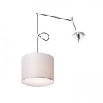 BROADWAY pendant on an arm white chrome 230V LED E27 15W - Image 3