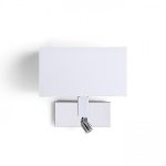 PLAZA wall with LED white chrome 230V LED E27 LED 15+3W  3000K - Image 2