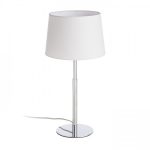 BROADWAY table white chrome 230V LED E27 15W