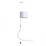 BROADWAY pendant adjustable white chrome 230V LED E27 15W