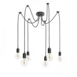 CINDY VI pendant black  230V LED E27 6x15W