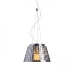 CORONA pendant  chrome-tinted glass 230V LED E27 15W - Image 2
