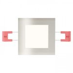 SLENDER SQ 8 recessed matt nickel 230V LED 3W 3000K - Image 3