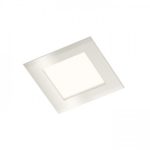 SLENDER SQ 8 recessed matt nickel 230V LED 3W 3000K