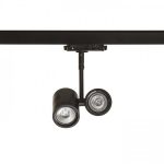 BEEBA II for 3-circuit tracks black  230V LED GU10 2x8W - Image 4