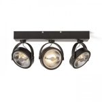 KELLY LED III wall black 230V LED 3x12W 24° 3000K