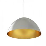 MERYLYN 48 pendant  brushed aluminum/golden colour 230V LED E27 15W
