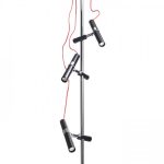 VIPER III ceiling black chrome 230V LED 3x3W 60° 3000K - Image 5