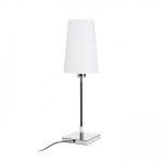 LULU table white/black chrome 230V LED E27 8W