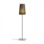 LULU floor black chrome 230V LED E27 8W