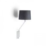 SHARP wall black chrome 230V LED E27 15W - Image 3