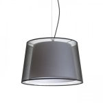 ESPLANADE pendant transparent black/white chrome 230V LED E27 15W - Image 5
