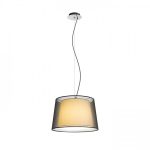 ESPLANADE pendant transparent black/white chrome 230V LED E27 15W - Image 3