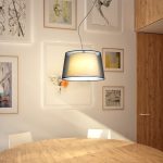 ESPLANADE pendant transparent black/white chrome 230V LED E27 15W - Image 2