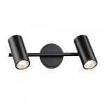 BOGARD II wall matt black  230V LED 2x5W 40°  3000K