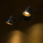 ROSITA II wall black/gold 230V LED GU10 2x9W - Image 4