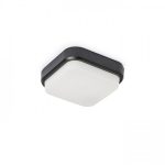 TARIS SQ 17 surface mounted black plastic 230V LED 8W IP54 3000K