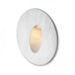 ELICA R recessed brushed aluminum 230V LED 3W IP54 3000K