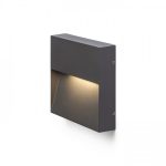 AQILA SQ wall anthracite grey  230V LED 6W IP54  3000K
