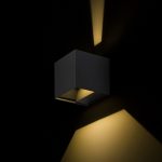 CARRE wall anthracite grey  230V LED 2x3W IP54  3000K - Image 2