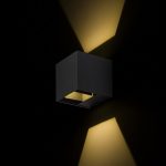 CARRE wall anthracite grey  230V LED 2x3W IP54  3000K - Image 3