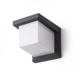 HIDE SQ wall anthracite grey  230V LED E27 15W IP44