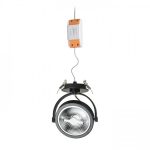 KELLY LED DIMM semi-recessed black 230V LED 12W 24° 3000K - Image 2