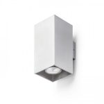 AGATE II wall  brushed aluminum 230V LED GU10 2x7W