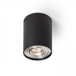 MILANO I ceiling matt black brushed aluminum 230V GU10 35W