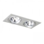PASADENA G53 SQ II   brushed aluminum 230V LED G53 2x15W