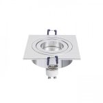 PASADENA GU10 SQ I recessed  brushed aluminum 230V LED GU10 7W - Image 3