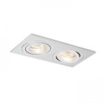 PASADENA GU10 SQ II recessed  brushed aluminum 230V LED GU10 2x7W