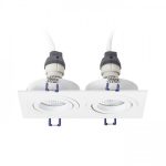 PASADENA GU10 SQ II recessed white  230V LED GU10 2x7W - Image 4