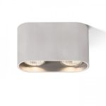 MANTOVA II ceiling  brushed aluminum 230V LED GU10 2x7W