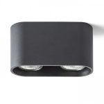 MANTOVA II ceiling matte black  230V LED GU10 2x7W - Image 4