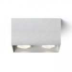 AGATE II ceiling  brushed aluminum 230V LED GU10 2x7W - Image 4