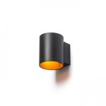 TUBA W wall matte black/gold  230V LED G9 5W