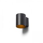 TUBA W wall matte black/gold  230V LED G9 5W - Image 3