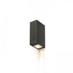 NICK II wall  anodized black 230V LED 2x3W 10° IP54  3000K - Image 3