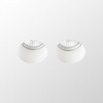 QUO R II recessed  plaster 230V LED GU10 2x8W - Image 3