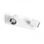KENNY II surface mounted white/black  230V LED GU10 2x8W - Image 2