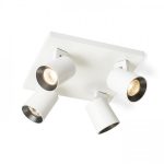 KENNY IV ceiling white/black  230V LED GU10 4x8W
