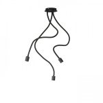 LOYD E27 III ceiling black  230V LED E27 3x15W - Image 3