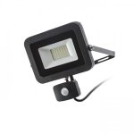 PONTA with sensor black 230V LED 30W 120° IP54 3000K